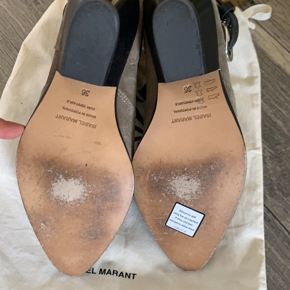 Isabel Marant taupe suede booties - Picture 4 of 4